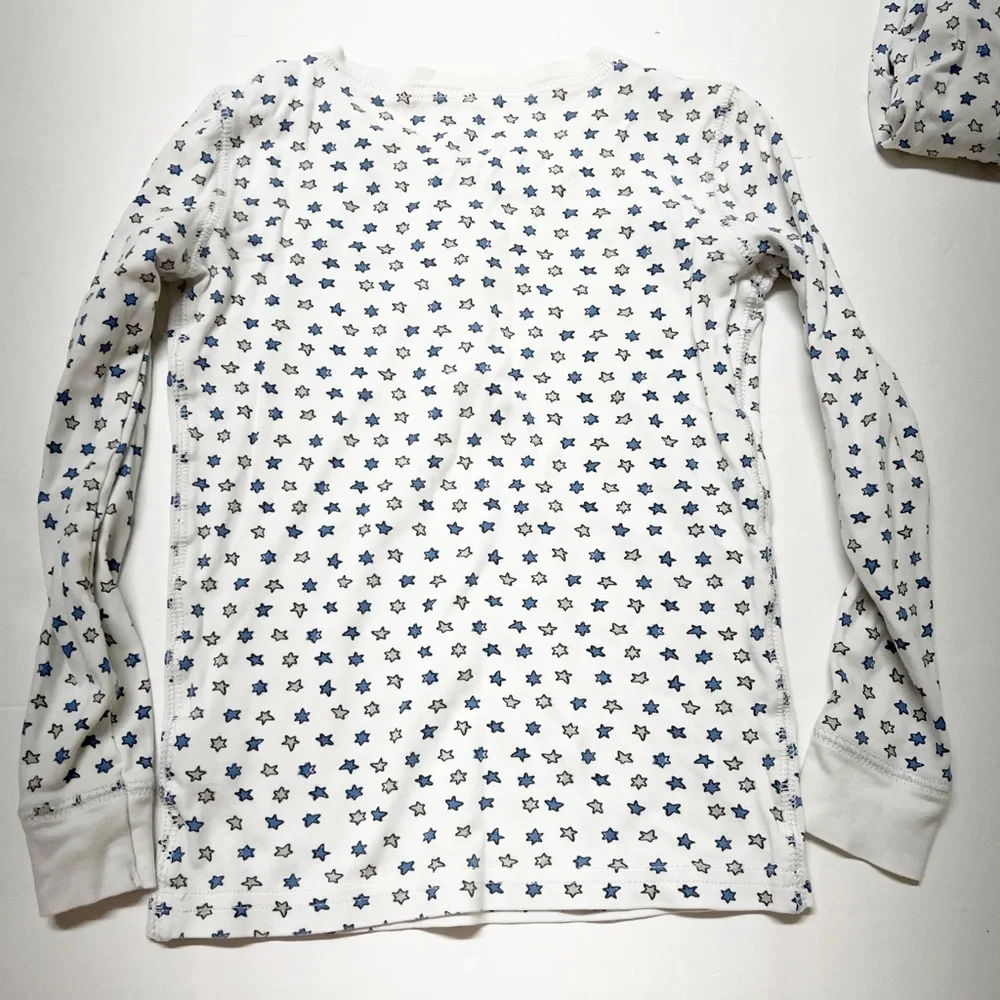 Roller Rabbit Kids White and Blue Starry Kids Pajama Set Size 8 Years